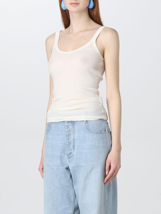  보테가베네타 민소매 티셔츠 740411 V2R70 9071 White - BOTTEGA VENETA