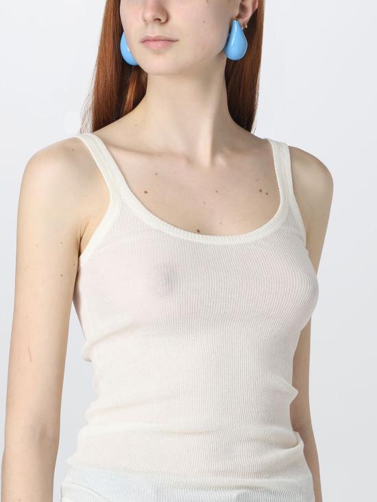  보테가베네타 민소매 티셔츠 740411 V2R70 9071 White - BOTTEGA VENETA