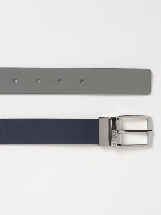 25FW [키즈] 엠포리오 아르마니 가죽 벨트 4015203F560 17535 Blue - EMPORIO ARMANI