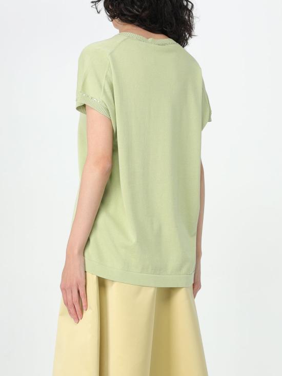  파비아나 필리피 반팔 티셔츠 MAD274F358H496 6154 Green - FABIANA FILIPPI