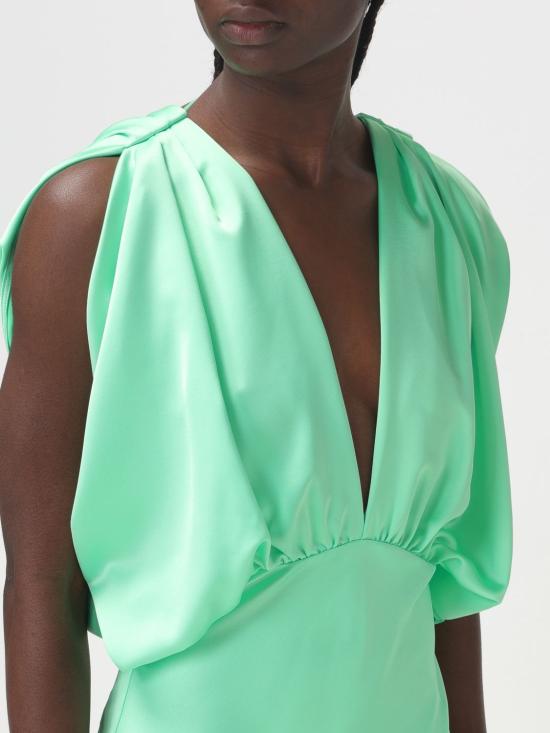  핑코 롱 원피스 102856Z345 T38 Green - PINKO