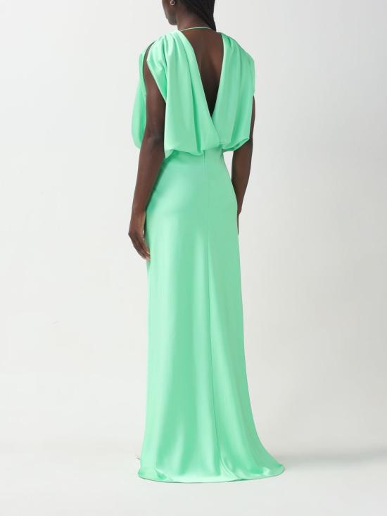  핑코 롱 원피스 102856Z345 T38 Green - PINKO