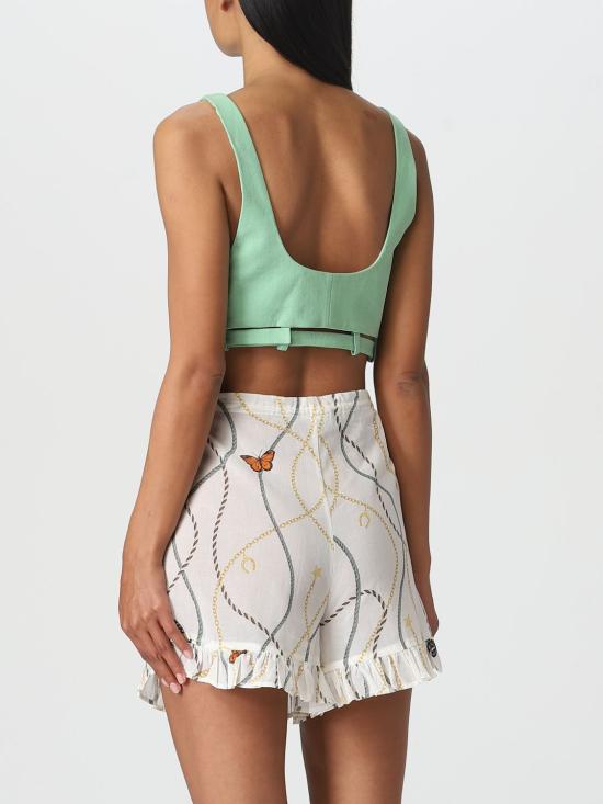  가니 민소매 티셔츠 F7596 484 Green - GANNI