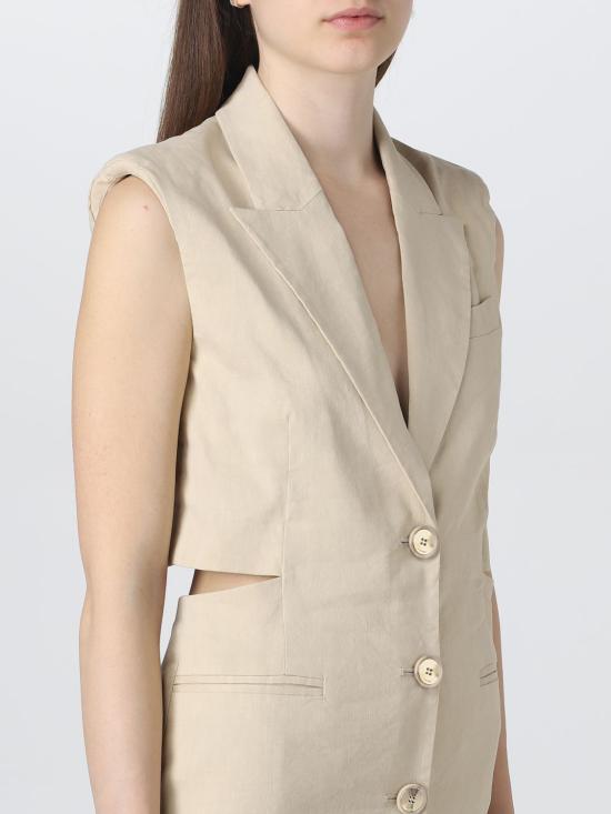  핑코 미디 원피스 100925A0IM C28 Beige - PINKO