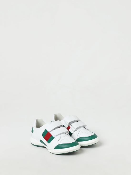 25FW [키즈] 구찌 스니커즈 772405AAC45 3145 White - GUCCI