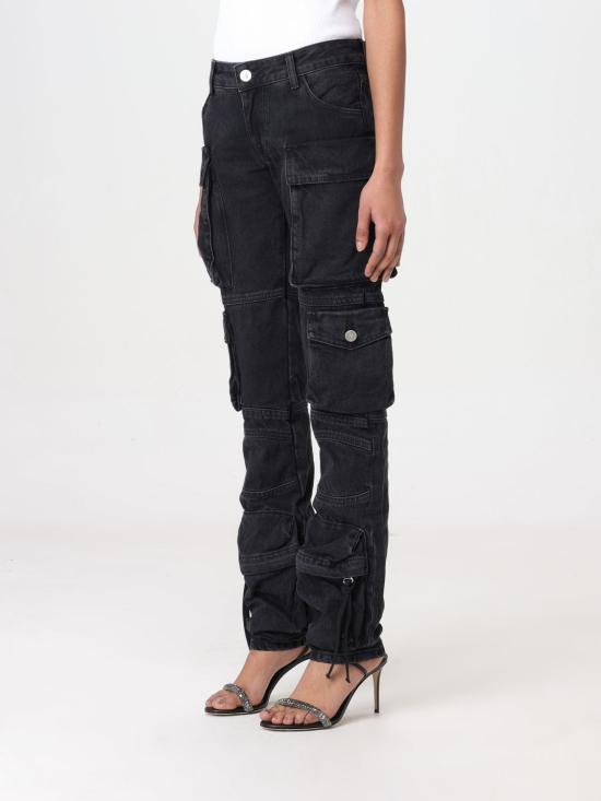 25FW 디 아티코 데님 팬츠 241WCP113D066 100 Black - THE ATTICO