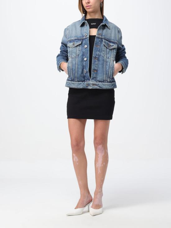  오프화이트 데님 자켓 OWYE012C99DEN006 4500 Blue - OFF WHITE