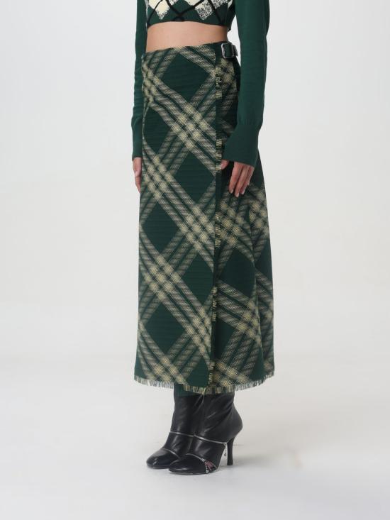  버버리 롱 스커트 8083032 Green - BURBERRY