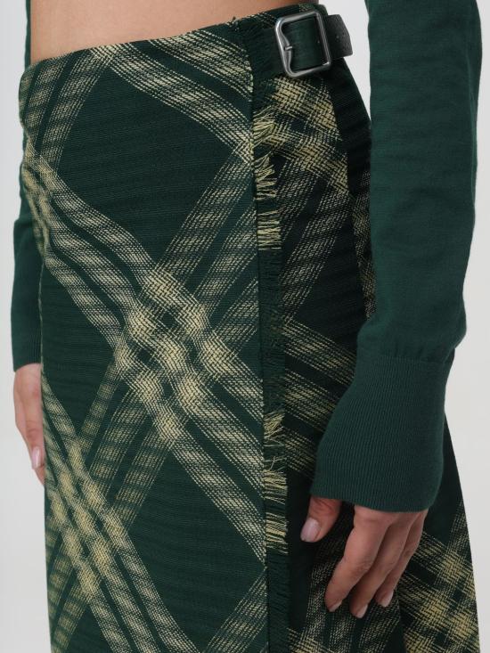  버버리 롱 스커트 8083032 Green - BURBERRY
