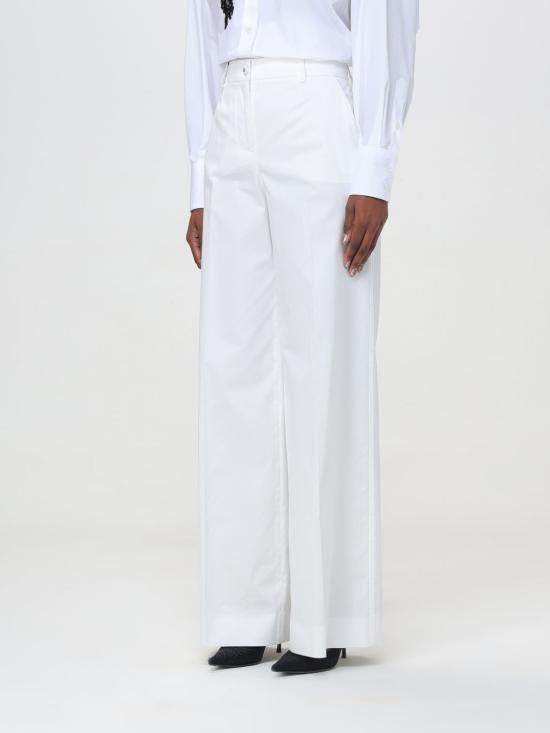  돌체앤가바나 스트레이트 팬츠 FTC0VTFUFJR W0001 White - DOLCE & GABBANA