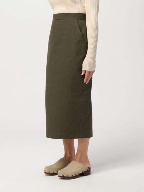 25SS 막스마라 미디 스커트 2411101183600 003 Green - MAX MARA