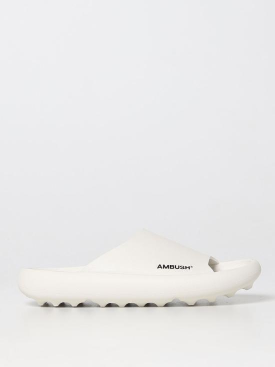 엠부시 뮬/슬리퍼 BWIC002S23MAT001 0110 White