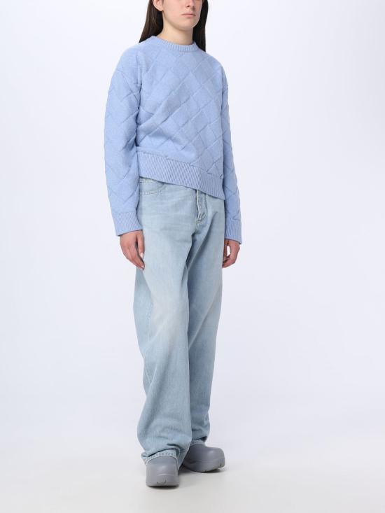 25FW 보테가베네타 스웨터 753728V36Y0 4225 Sky Blue - BOTTEGA VENETA