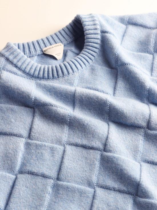 25FW 보테가베네타 스웨터 753728V36Y0 4225 Sky Blue - BOTTEGA VENETA