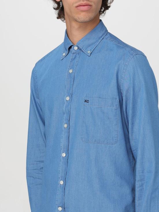  엑스씨 긴팔 셔츠 LP64B6311T DENIM8 01 Sky Blue - XC