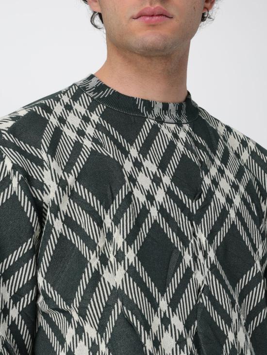 25FW 버버리 체크 스웨터 8083463 Green - BURBERRY