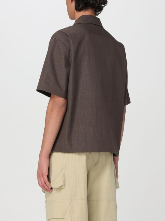  본사이 반팔 셔츠 SS24SH001004BIS GLZGIN Brown - BONSAI