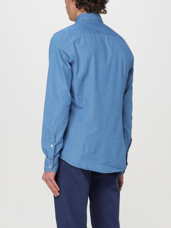  엑스씨 긴팔 셔츠 LP64B438 DENIM 8 01 Sky Blue - XC