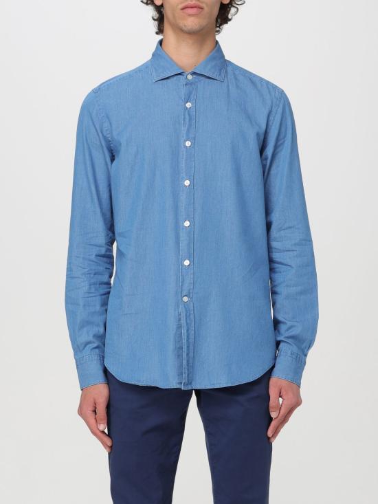  엑스씨 긴팔 셔츠 LP64B438 DENIM 8 01 Sky Blue
