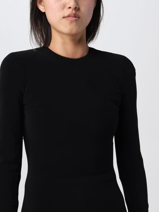  발렌시아가 미디 원피스 725090TMO70 1000 Black - BALENCIAGA