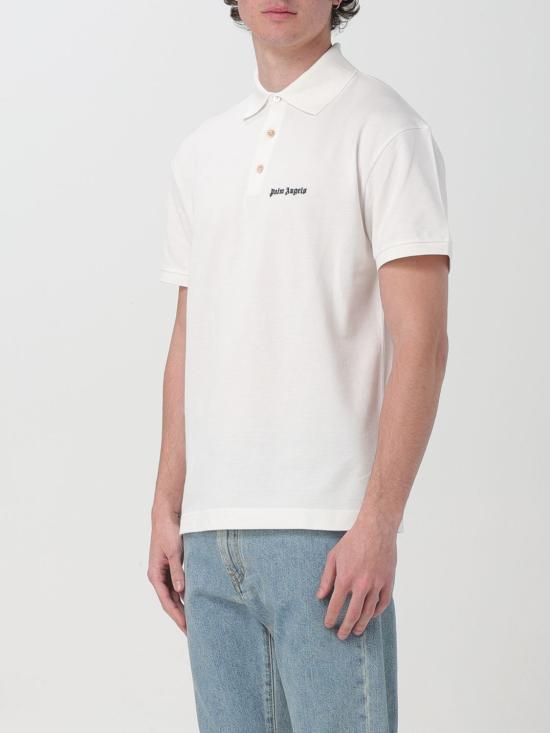 25FW 팜앤젤스 폴로 티셔츠 PMGB012S24FAB002 0310 White - PALM ANGELS