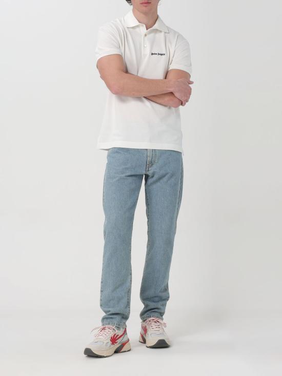 25FW 팜앤젤스 폴로 티셔츠 PMGB012S24FAB002 0310 White - PALM ANGELS