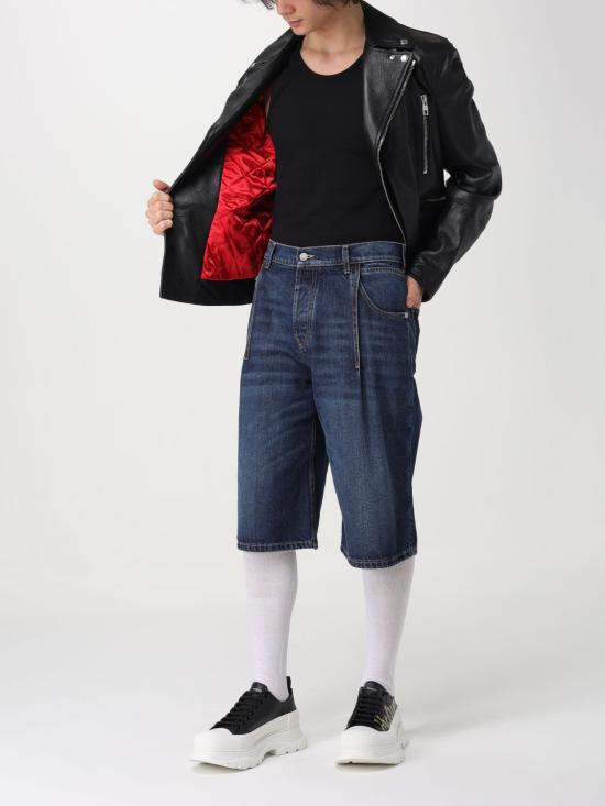  알렉산더 맥퀸 가죽 자켓 626381Q5LDS 1000 Black - ALEXANDER MCQUEEN