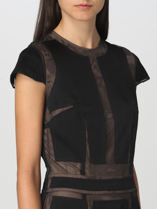  모스키노 미디 원피스 04285554 1555 Black - MOSCHINO