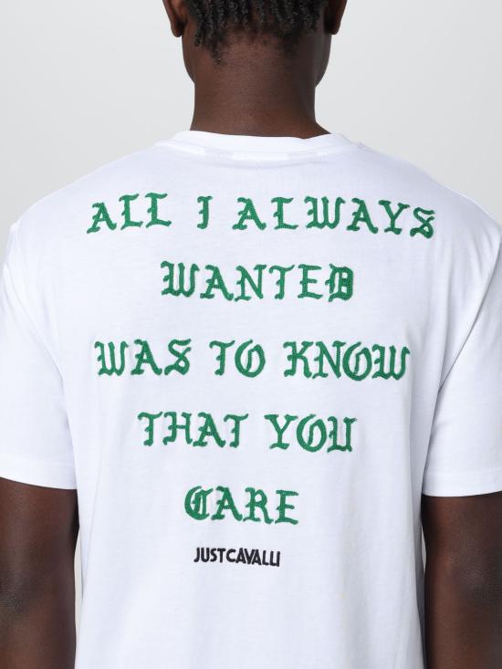  저스트까발리 반팔 티셔츠 76OAHC09CJ618 003 White - JUST CAVALLI