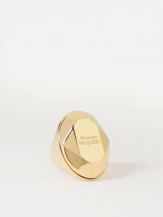  알렉산더 맥퀸 반지 757452J160T 0448 Gold - ALEXANDER MCQUEEN