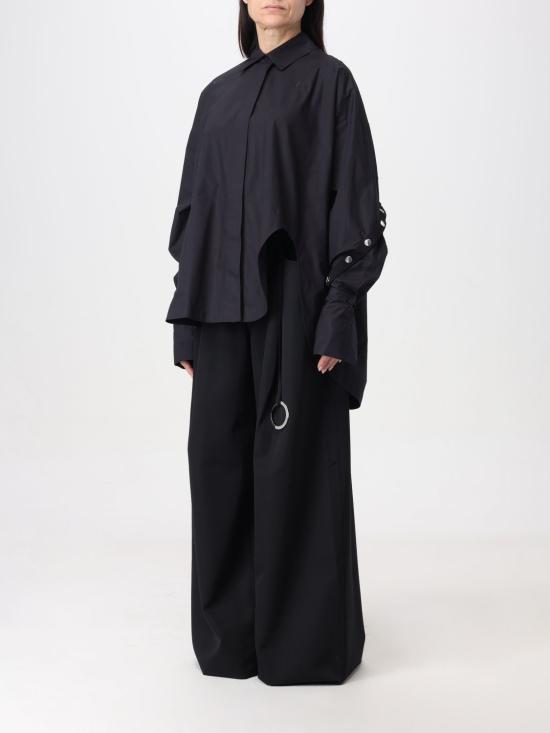  디 아티코 블라우스 241WCH16C052 100 Black - THE ATTICO