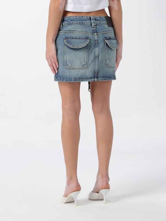  오프화이트 데님 스커트 OWYF028C99DEN001 4500 Blue - OFF WHITE