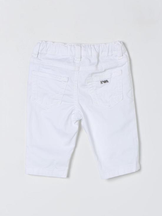  [키즈] 엠포리오 아르마니 스트레이트 팬츠 8NHJ024N7LZ 0100 White - EMPORIO ARMANI