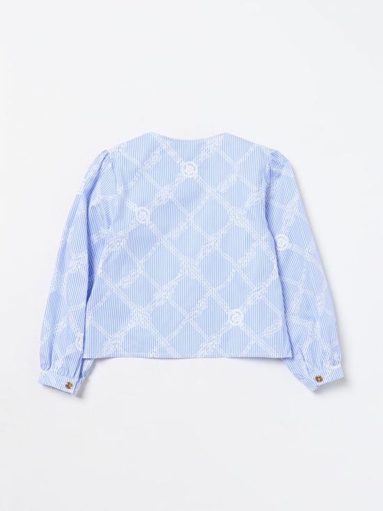 25FW [키즈] 베르사체 패턴 셔츠 10126681A09676 5W550 Sky - VERSACE