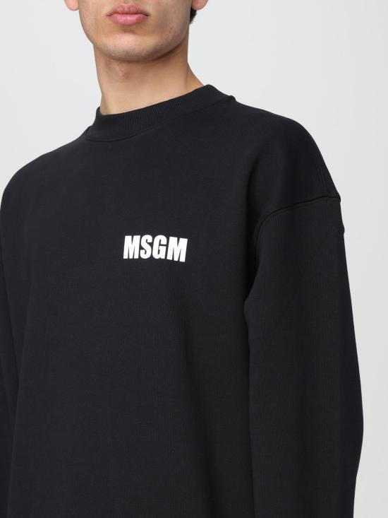  엠에스지엠 긴팔 티셔츠 3640MM129247001 99 Black - MSGM