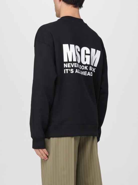  엠에스지엠 긴팔 티셔츠 3640MM129247001 99 Black - MSGM