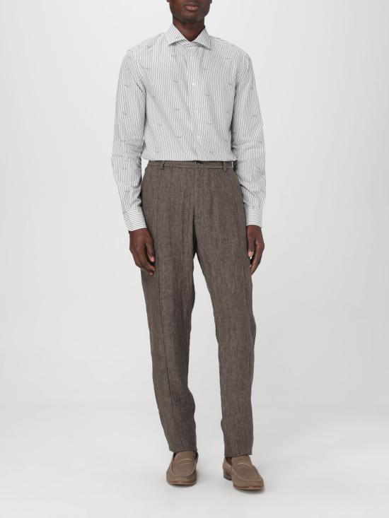  엠포리오 아르마니 긴팔 셔츠 3D1C861K3LZ F1H0 Grey - EMPORIO ARMANI