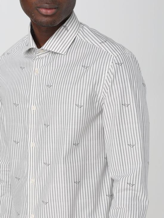  엠포리오 아르마니 긴팔 셔츠 3D1C861K3LZ F1H0 Grey - EMPORIO ARMANI