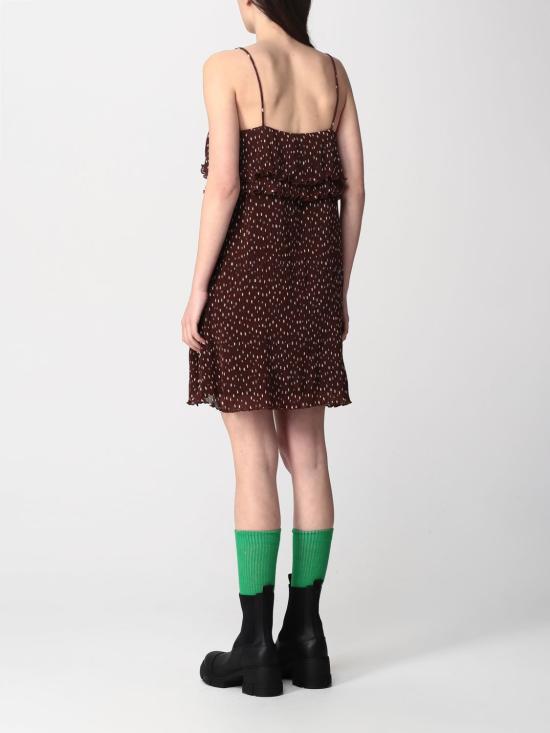  가니 숏 원피스 F7745 497 Brown - GANNI