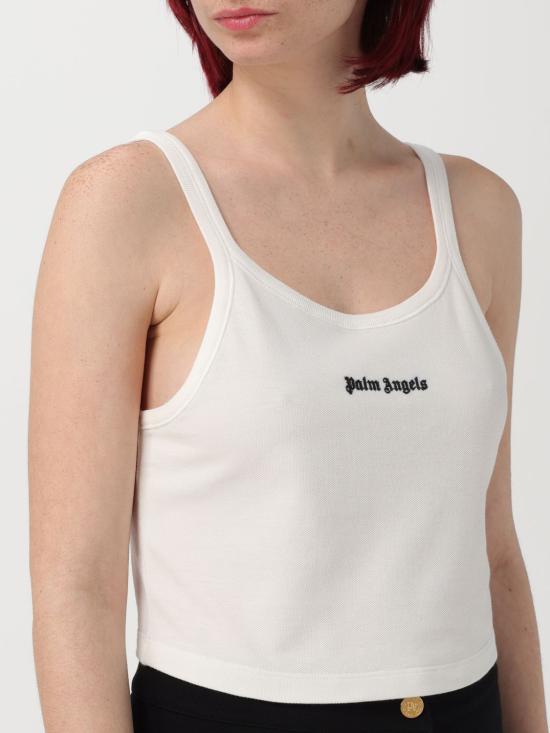 25FW 팜앤젤스 민소매 티셔츠 PWAD060S24FAB002 0310 White - PALM ANGELS