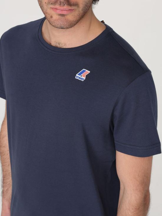  까웨 반팔 티셔츠 K007JE0 K89 Blue - K-WAY