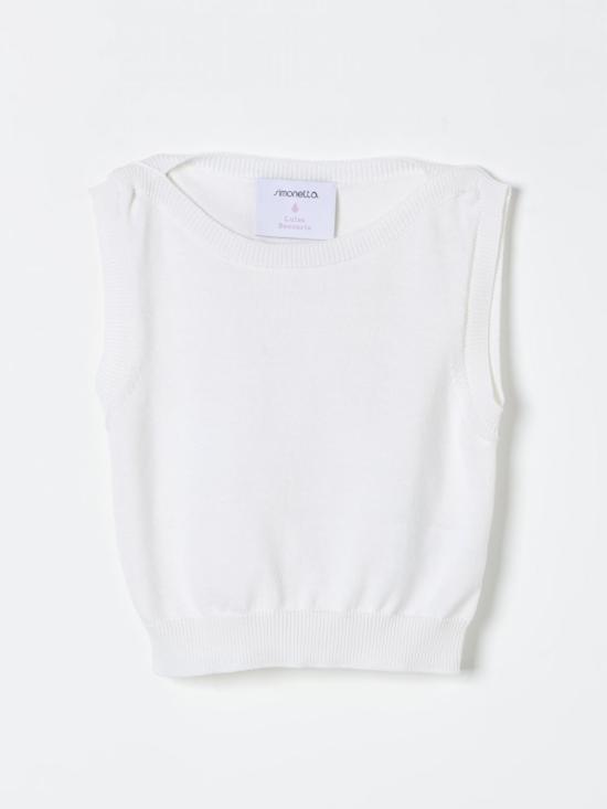  [키즈] 시모네타 니트 베스트 SU9A22X0006 10A White