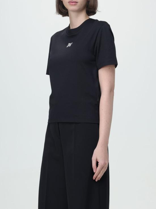 25FW 팜앤젤스 반팔 티셔츠 PWAA044S24JER002 1003 Black - PALM ANGELS