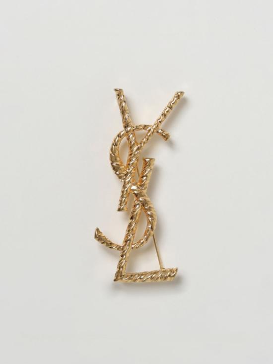 25FW 생로랑 브로치 652410Y1500 8060 Gold