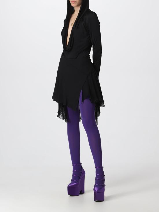 25FW 베르사체 숏 스커트 10078831A06582 1B000 Black - VERSACE