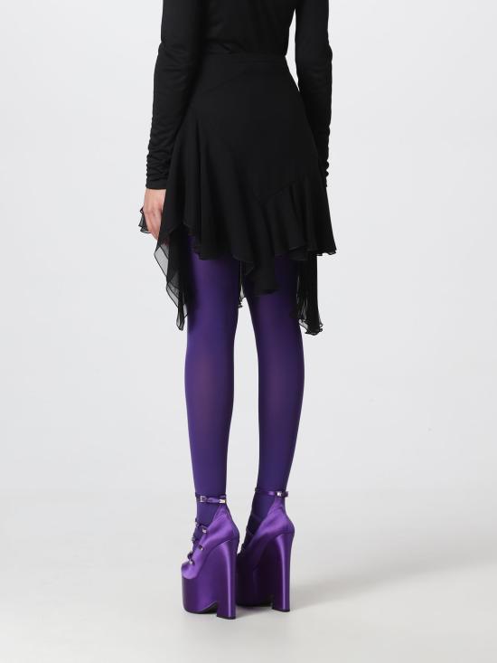 25FW 베르사체 숏 스커트 10078831A06582 1B000 Black - VERSACE