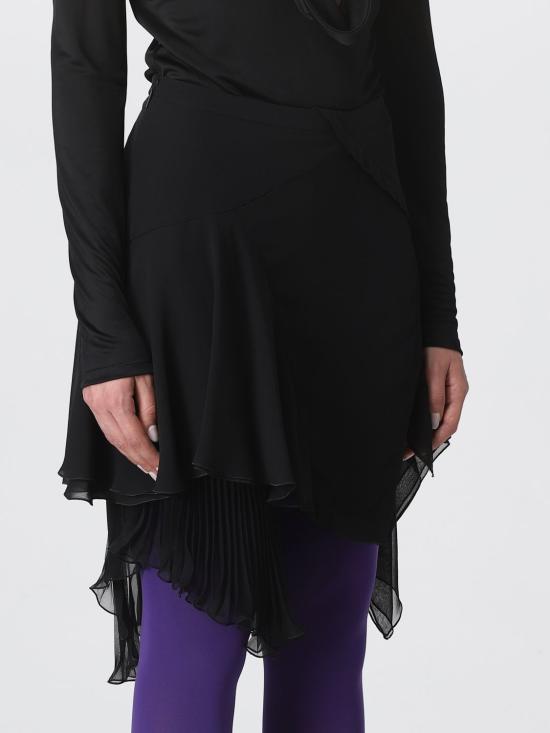 25FW 베르사체 숏 스커트 10078831A06582 1B000 Black - VERSACE