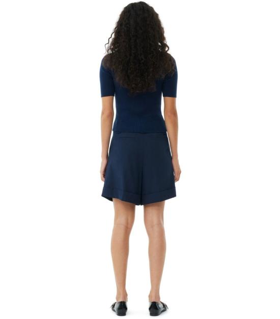  가니 숏팬츠 F9015 683 36 Blue - GANNI