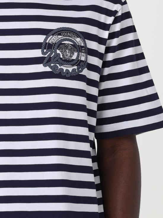 25FW 베르사체 반팔 티셔츠 10133021A09873 2WL60 Multicolor - VERSACE