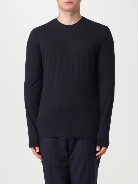  마제스틱필라쳐 긴팔 티셔츠 W23M506HTS023 003 Blue